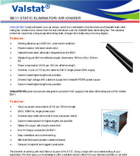 Valstat® Blower Based Static Eliminator